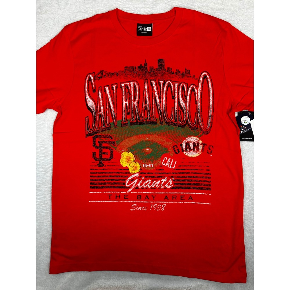 New Era San Francisco Giants MLB T-Shirt Red Graphic Tee Mens Large NWT